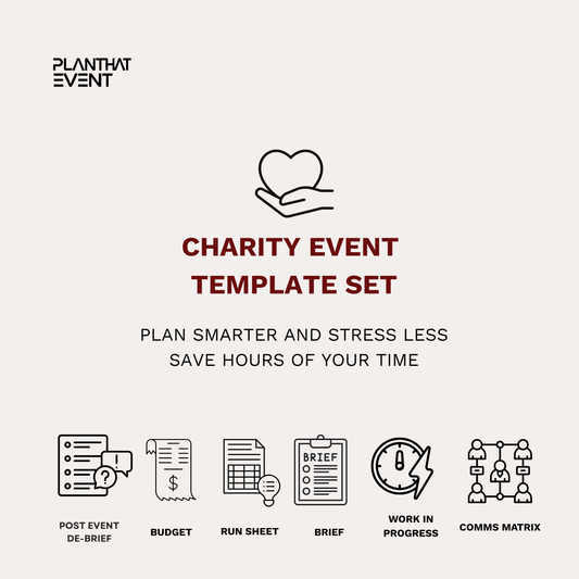 Charity Event Template Set - Complete Event Planning