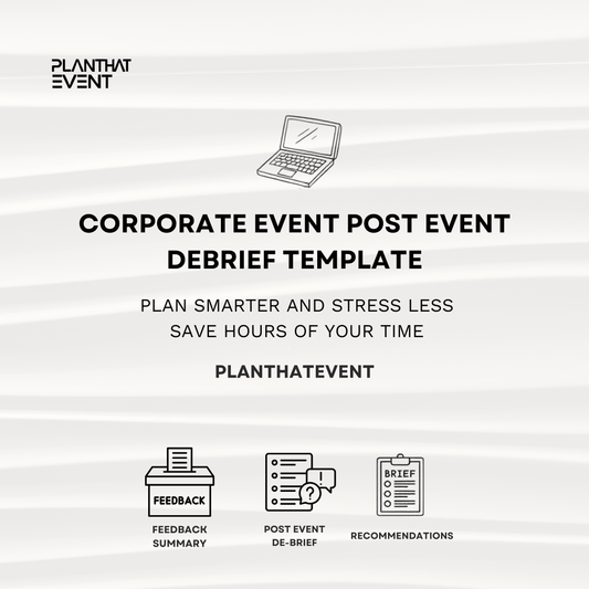 Corporate Event Debrief Template - Complete Event Debrief Template