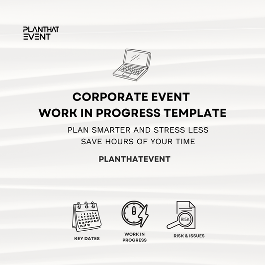 Corporate Event Work in Progress Template - Excel