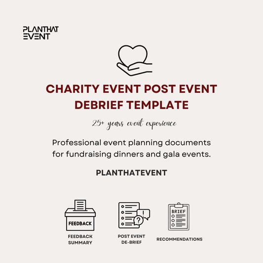 Charity Event Debrief Template - Complete Event Debrief Template