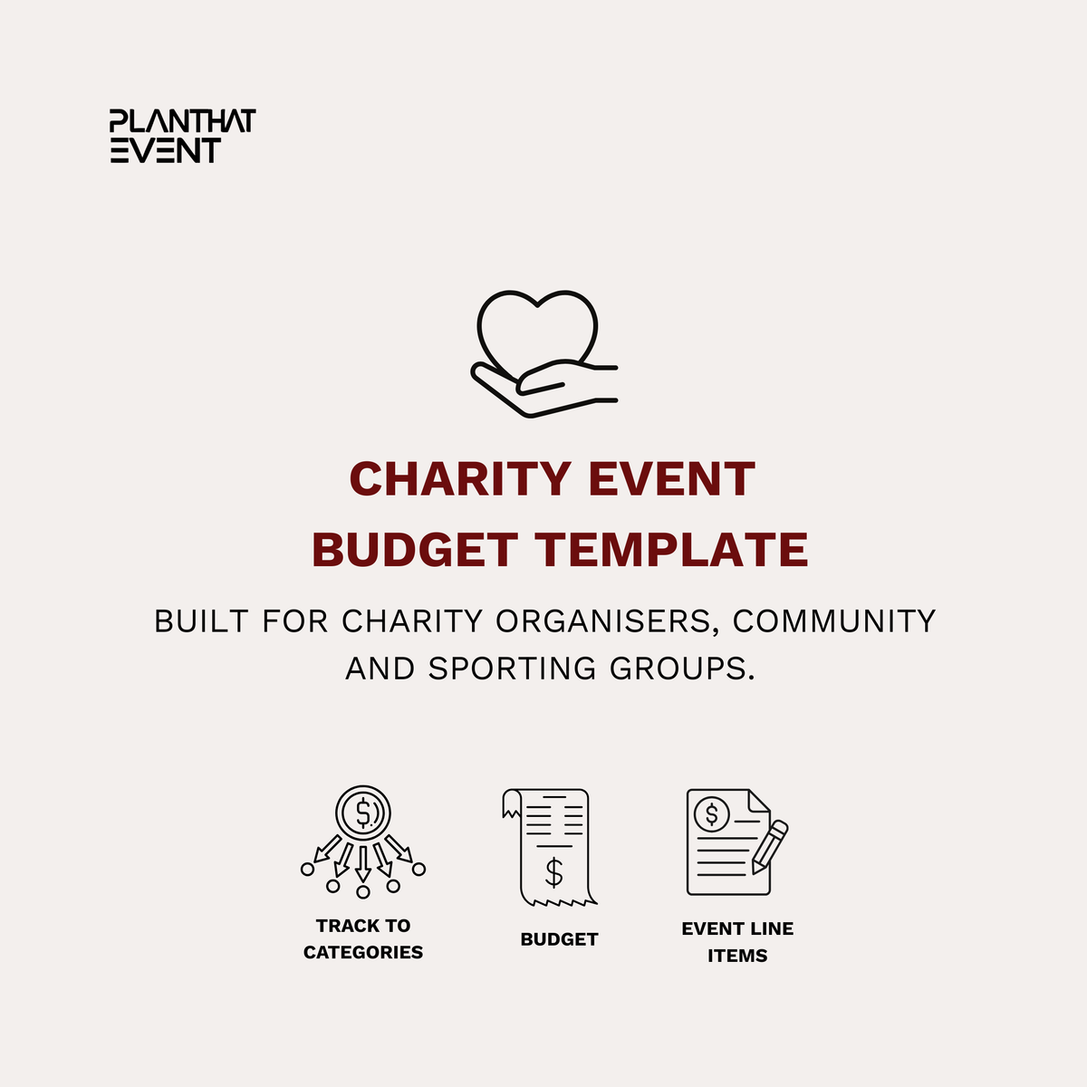 Charity Event Budget Template - Complete Event Financial Management