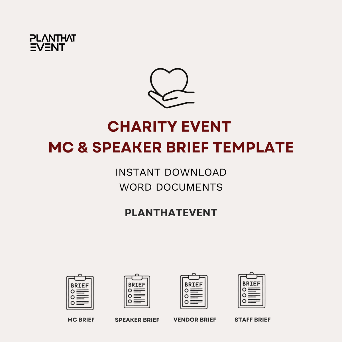 Charity Event Briefing Templates - Complete Event Briefing Toolkit