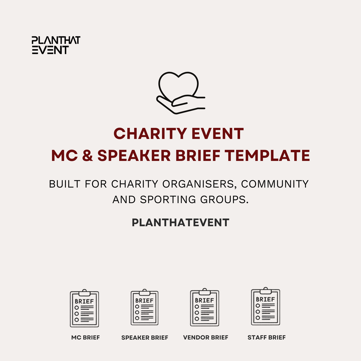 Charity Event Briefing Templates - Complete Event Briefing Toolkit