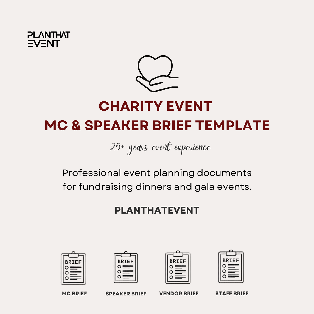 Charity Event Briefing Templates - Complete Event Briefing Toolkit