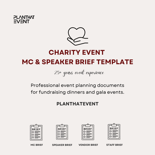 Charity Event Briefing Templates - Complete Event Briefing Toolkit