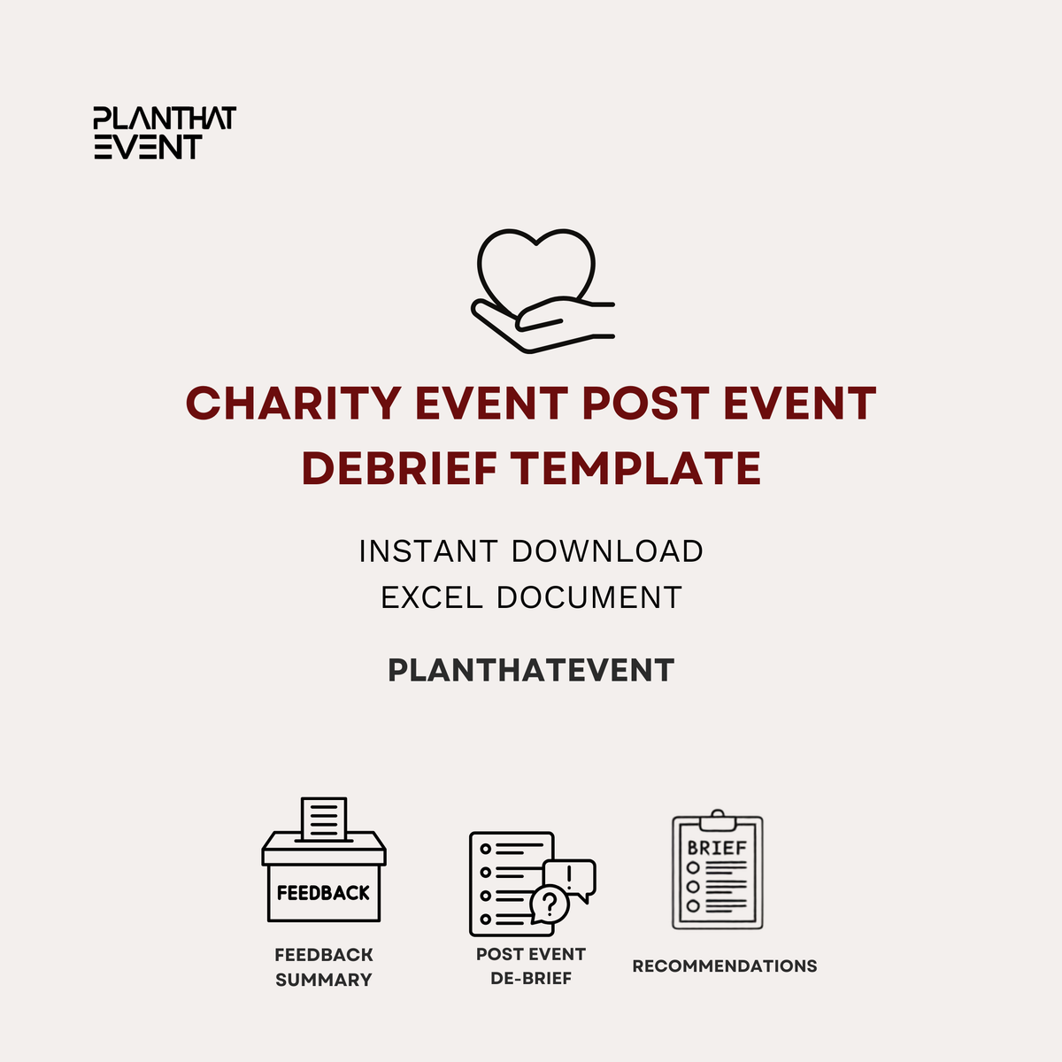 Charity Event Debrief Template - Complete Event Debrief Template