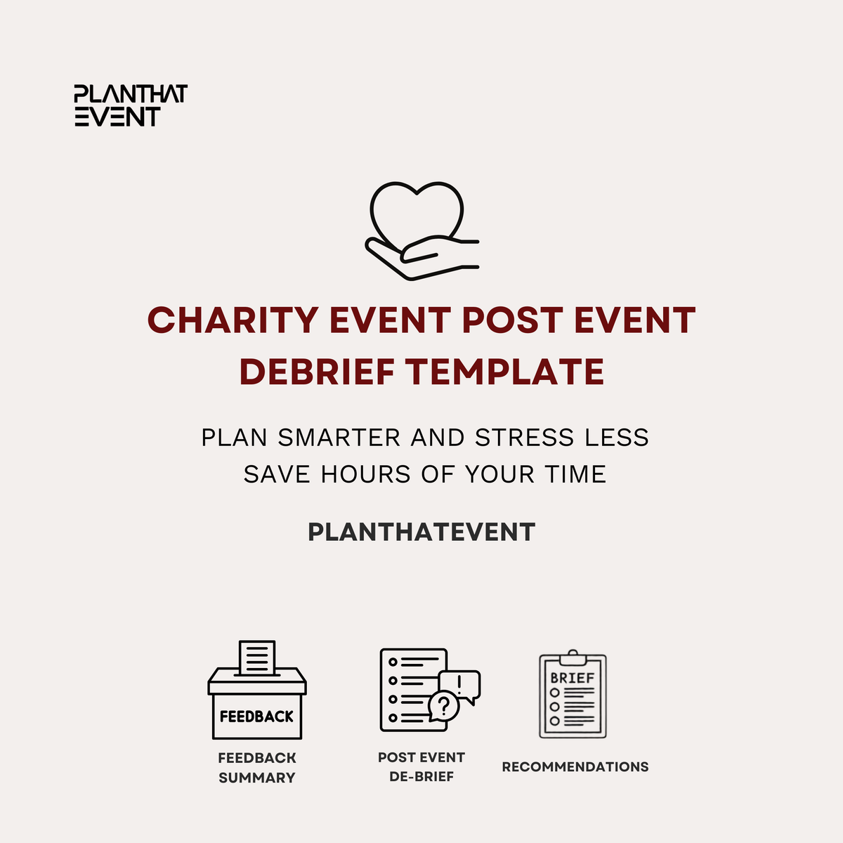 Charity Event Debrief Template - Complete Event Debrief Template