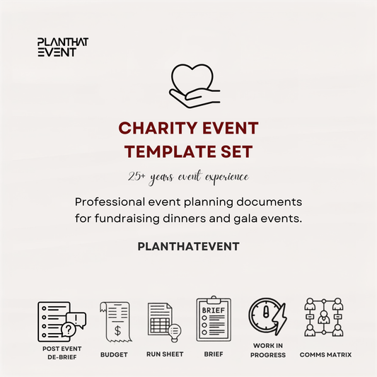 Charity Event Template Set - Complete Event Planning