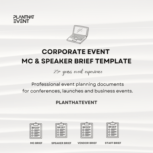 Corporate Event Briefing Templates - Complete Event Briefing Toolkit