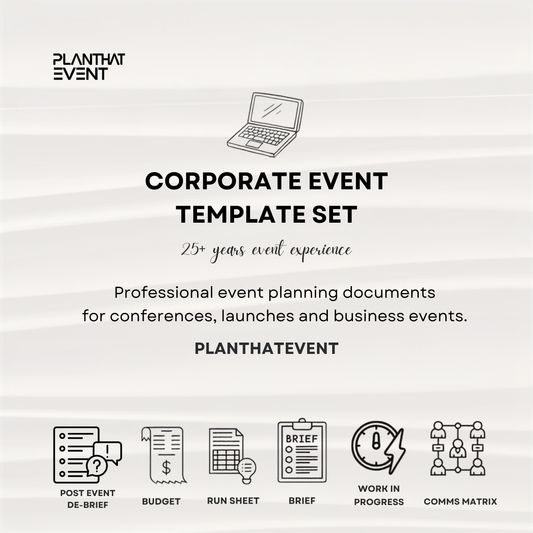 Corporate Event Template Set - Complete Event Planning
