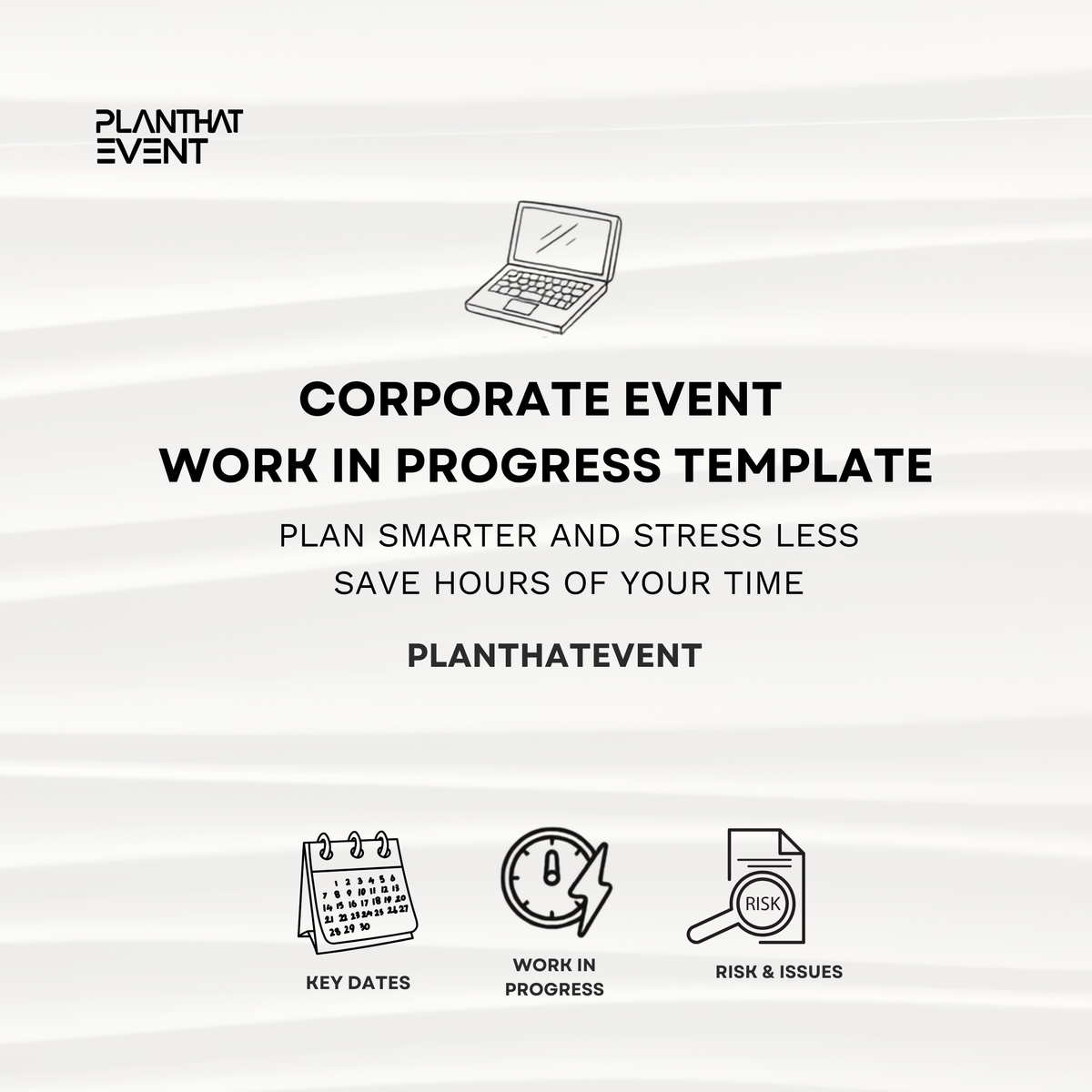 Corporate Event Work in Progress Template - Excel