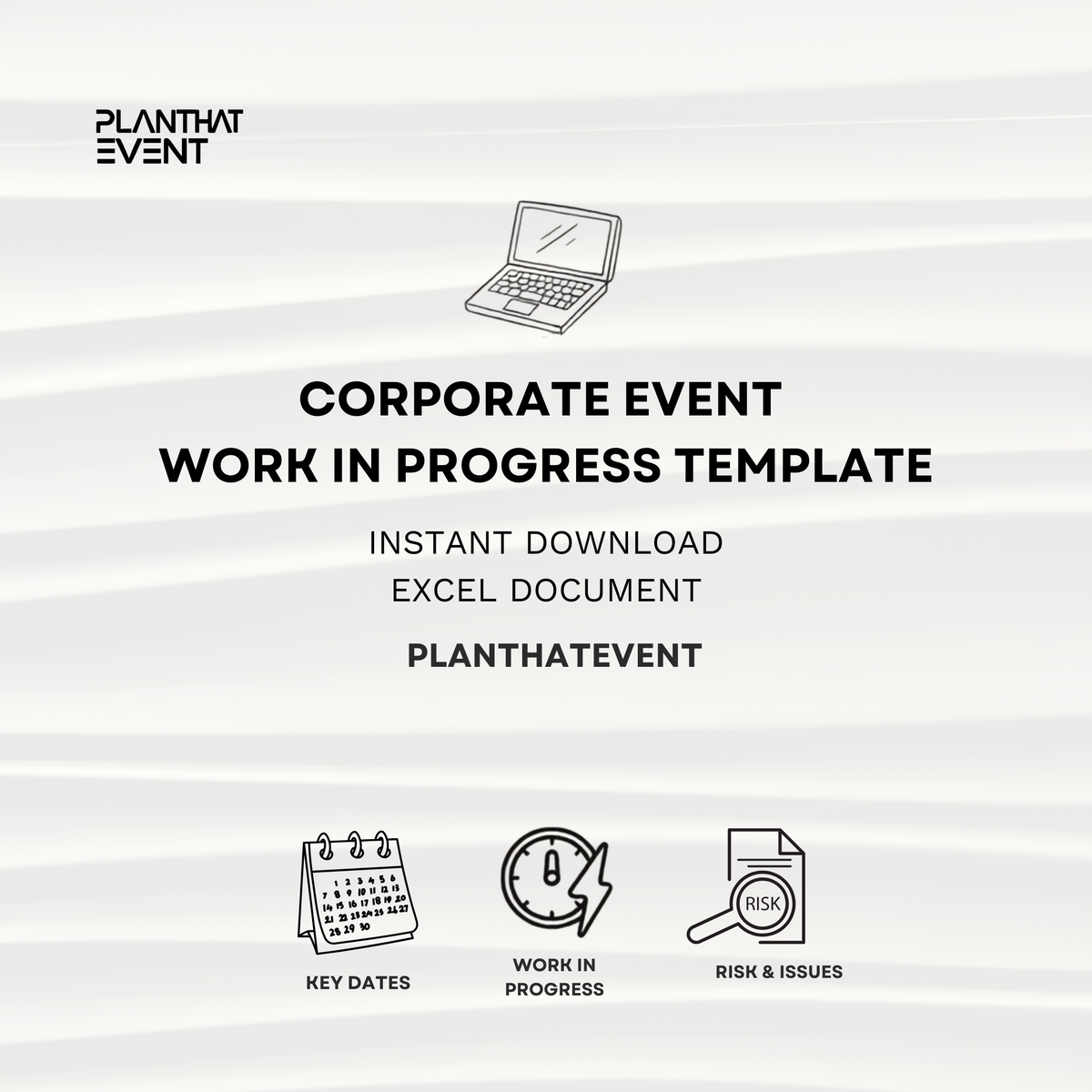 Corporate Event Work in Progress Template - Excel