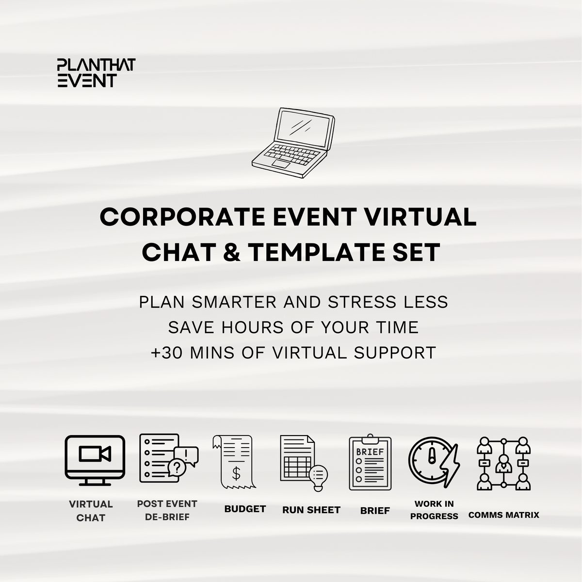 Corporate Event Template Set | Virtual Consultation | Complete Planning Template Set