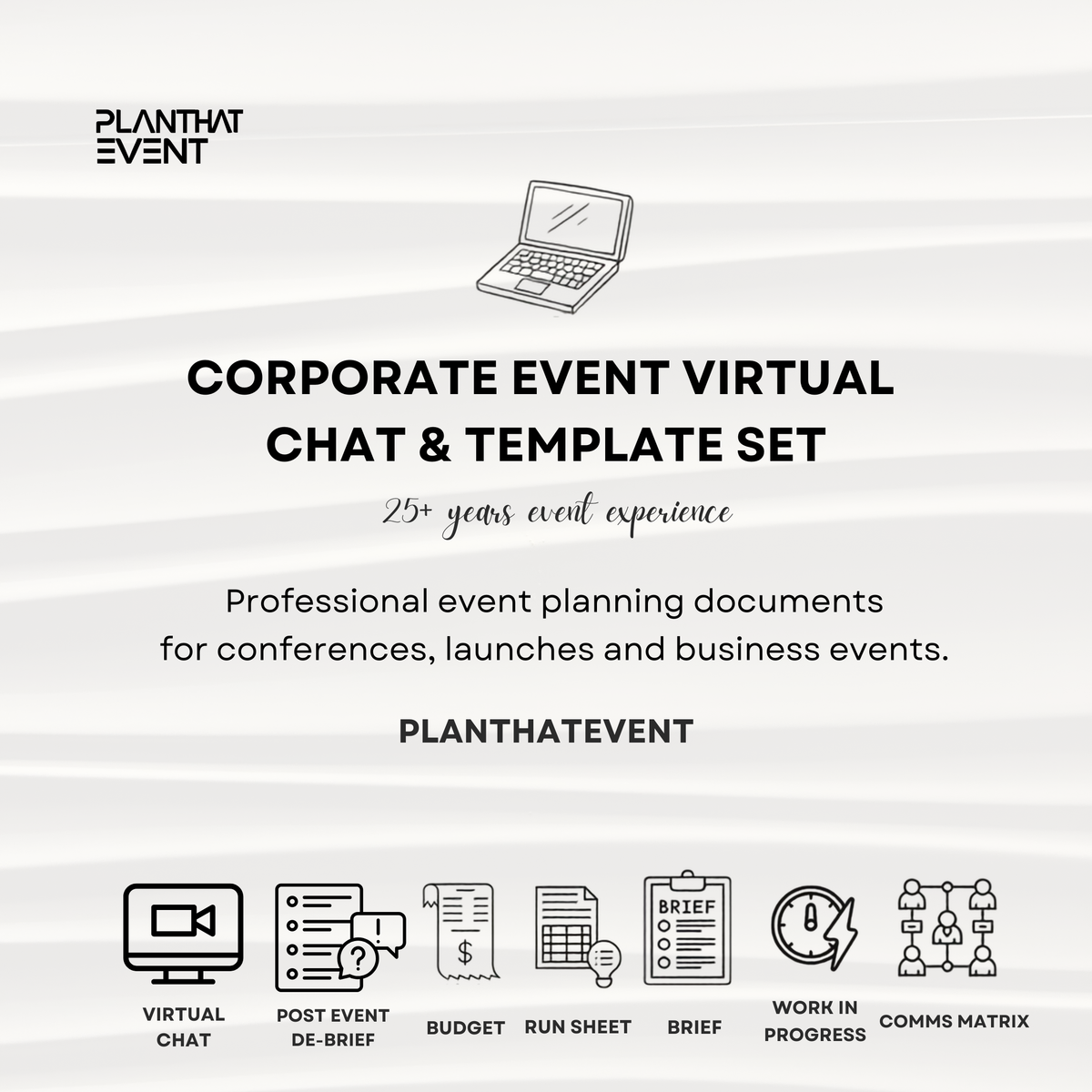 Corporate Event Template Set | Virtual Consultation | Complete Planning Template Set