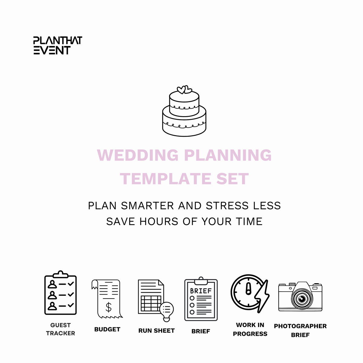 Wedding Planning Template Set - Complete Bridal Planning Toolkit