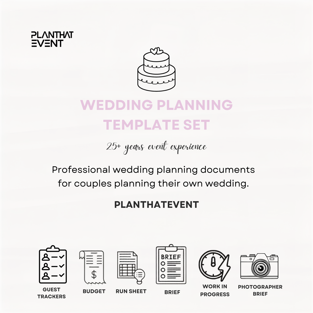 Wedding Planning Template Set - Complete Bridal Planning Toolkit