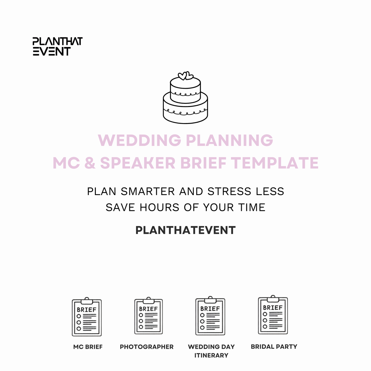 Wedding Briefing Template Set - Bridal Planning Templates